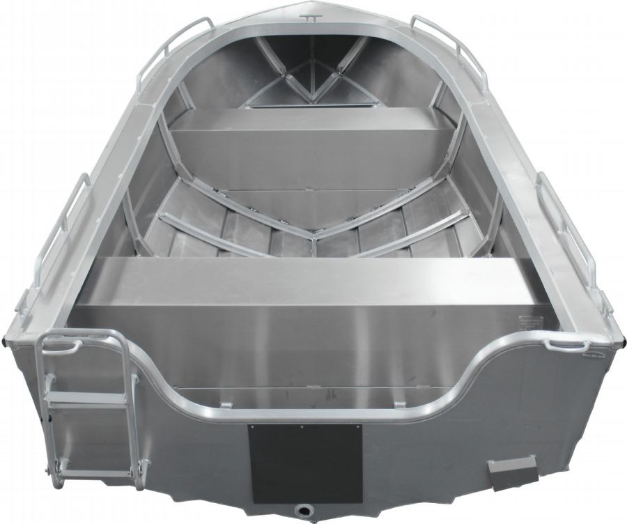 16 ft Aluminum Fishing Boat back view