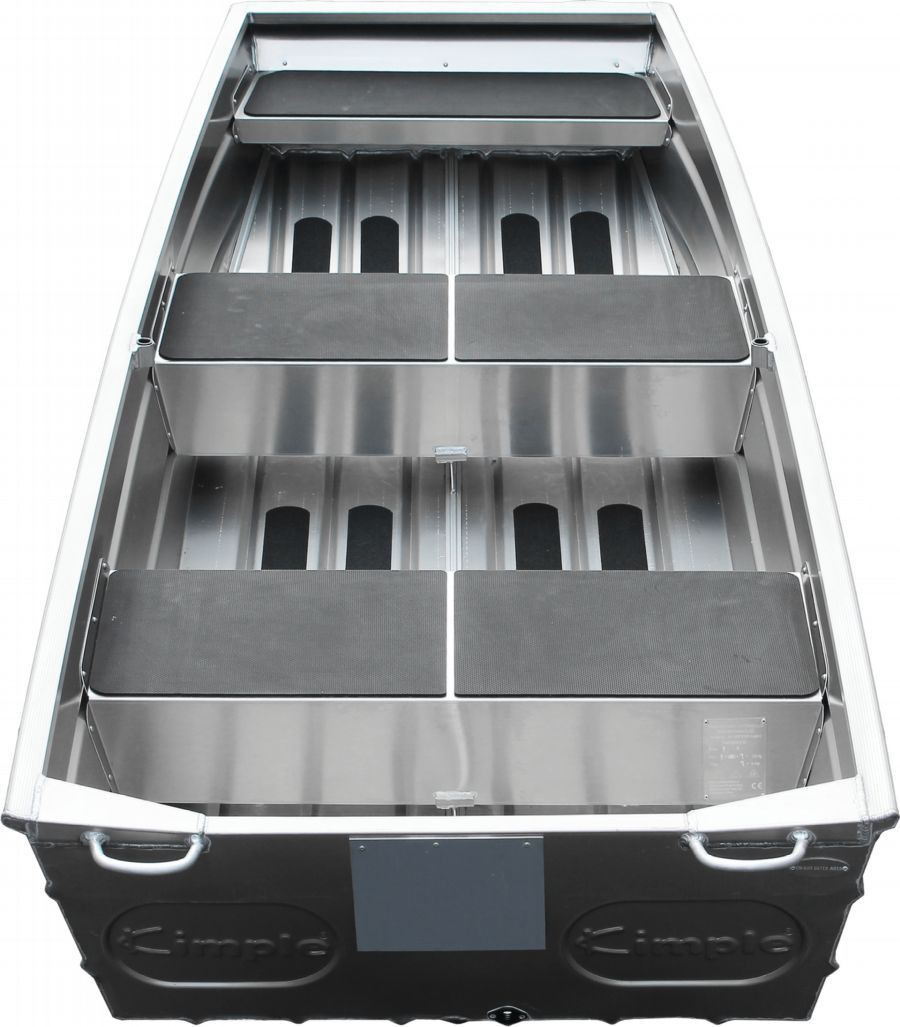 10 ft Aluminum Flat Bottomed Boat back view