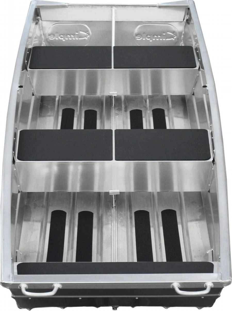 12 ft Aluminum Flat Bottomed Boat Front view