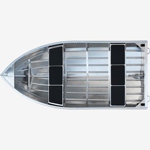 Bateau à rames en aluminium à large poutre de 11 pieds