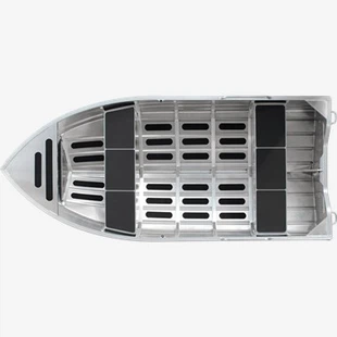 Bateau de pêche à coque en V en aluminium de 12 pieds