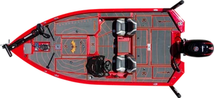 Bateau de pêche en aluminium de 18 pieds