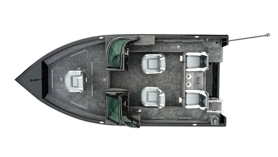 Bowrider en aluminium de 15 pieds