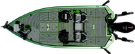 Bateau de basse en aluminium 19 pi