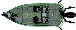 Bateau de basse en aluminium 19 pi